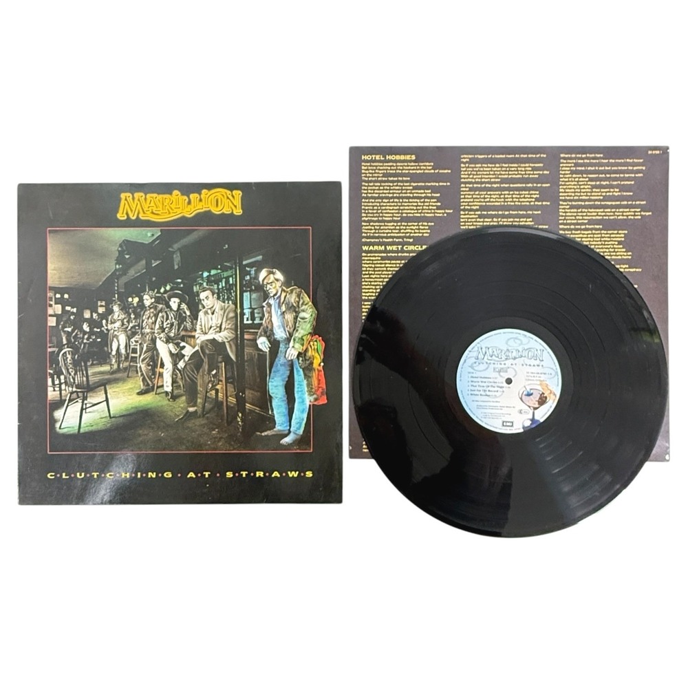 Marillion Clutching at Straws Vinyl LP Record Album 1987 EMI Rock Play Tested